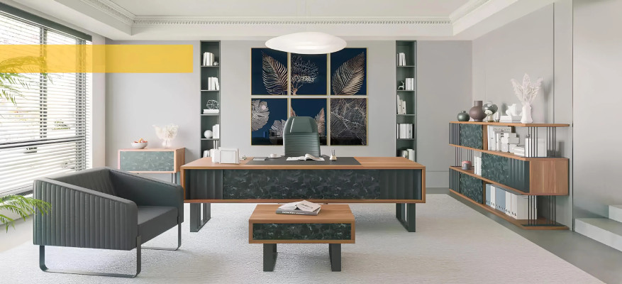 Massivholz Schreibtisch Arbeitszimmermöbel Büroeinrichtung Designer Möbel