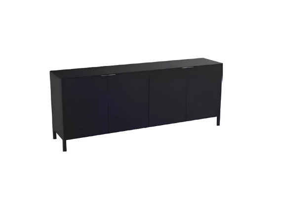 Eckschreibtisch Sideboard Couchtisch Arbeitszimmer Modern Holz Schwarz