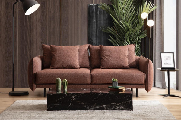 Wohnzimmer Sofa Couch Möbel Einrichtung Couch braun Sofas Couches neu