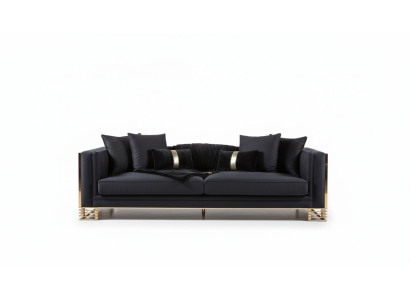 Sofagarnitur Sofa Luxus Sessel 3+1Sitzer Couchtisch Beistelltisch Set 4tlg