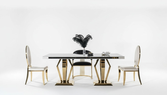 Luxus Tische Esszimmer Tisch Esszimmer Moderner Edelstahl Sofort Weiß