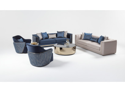 Sofagarnitur 3+3+1+1 Sitzer Couchtisch TV-Ständer Sofa Sofas Sessel