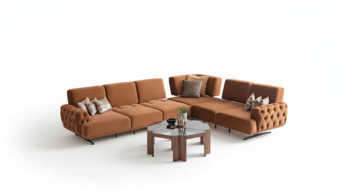 Wohnlandschaft Sofa L-Form Couch Garnitur Design Modern Sofas Ecksofa