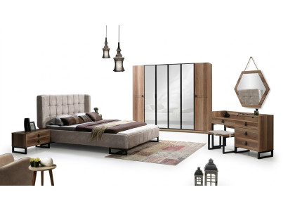 Elegantes Schlafzimmermöbel-Set im minimalistischen italienischen Design