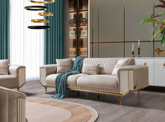 Sofagarnitur 331 Sitz Couch Möbel Wohnzimmer Einrichtung Moderne Sofa
