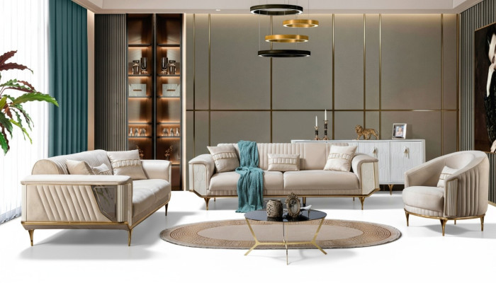 Sofagarnitur 331 Sitz Couch Möbel Wohnzimmer Einrichtung Moderne Sofa