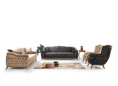 Sofagarnitur 3 31 1 Sitzer Stoff Design Couch Polster Sofas Garnitur