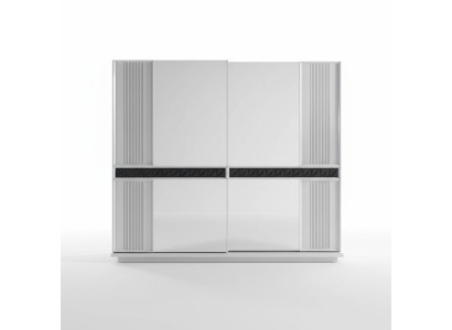 Schlafzimmer Holz Kleiderschrank Luxus Design Schränke Modern Grau Neu