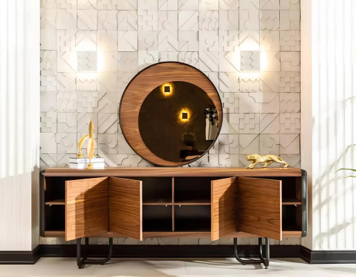 Esstisch 4x Stühle Esszimmer Set Essgruppe Modern Sideboard Garnitur