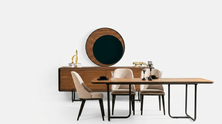 Esstisch 4x Stühle Esszimmer Set Essgruppe Modern Sideboard Garnitur