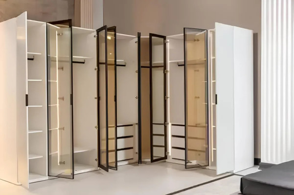 Kleiderschrank Schrank Luxus Holz Schränke Möbel Design Schlafzimmer