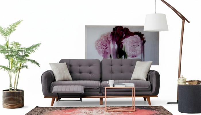 Dreisitzer Sofa Couch Polster Möbel Multifunktion Couchen Sofas 216cm