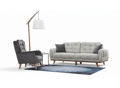 Sofa Couch 3+1 Sitz Sofagarnitur Couchen Polster Möbel Sofas Set Gruppe