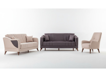 Stilvolle Sofagarnitur 3+1 Sitzer Elegantes Design für höchsten Wohnkomfort