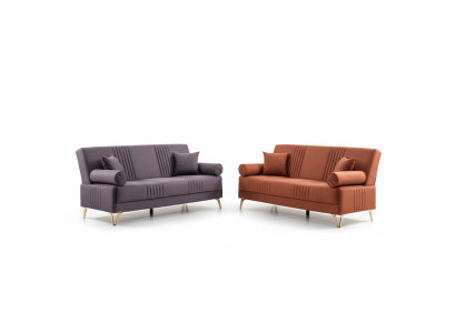 Stilvolles 3+3 Sitzer Sofa-Set Modernes Design für elegantes komfortables Wohnen
