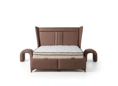 Elegantes Boxspringbett mit Stauraum Modernes Design für Komfort und Stil