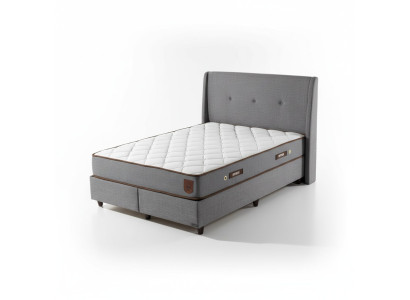Modernes Bettgestell Hochwertiges Metall mit elegantem Design und Kopfteil
