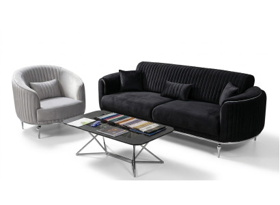Sofagarnitur 3+1 Sitzer Couch Sofa Garnitur Couchen Modern Textil Luxus