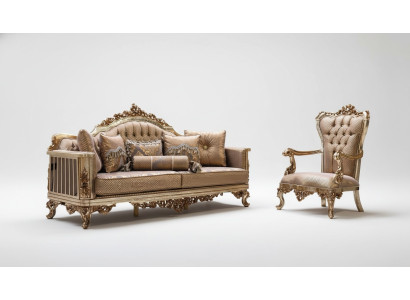 Wohnzimmer Set Sofagarnitur 3+1 Sitzer Sofa Couch Klassische Couchen