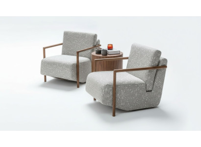 Sessel Wohnzimmer Möbel Design Modern Polster 1 Sitze Relax Grau Club