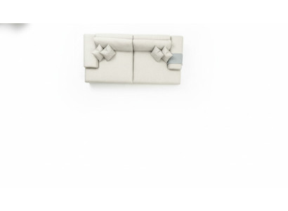 Sofa Couch 3 Sitzer Wohnzimmer Design Big Sofas Couchen 260 cm Grau
