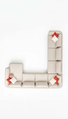 Ecksofa U-Form Wohnzimmer Sofa Couch Polstersofa Modern Wohnlandschaft