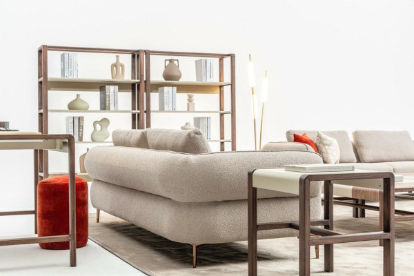 Ecksofa U- Form Beige Luxus Wohnzimmer Modern Polstersofa Neu