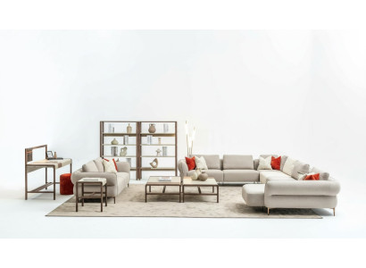 Sofa set Wohnzimmer Polstersofa 3 Sitzer U Form Sofagarnitur Modern