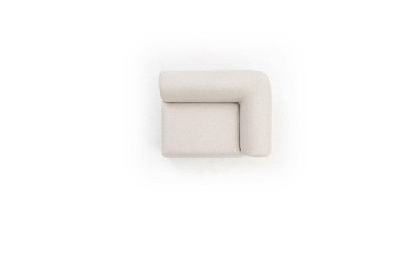 Sofa L-Form Beige Polstersofa Wohnzimmer Möbel Textil Modern Stil