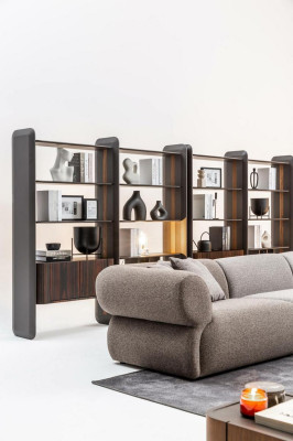 Großes Wohnzimmer Set Fünfsitzer Dreisitzer Sessel Hocker Sofagarnitur