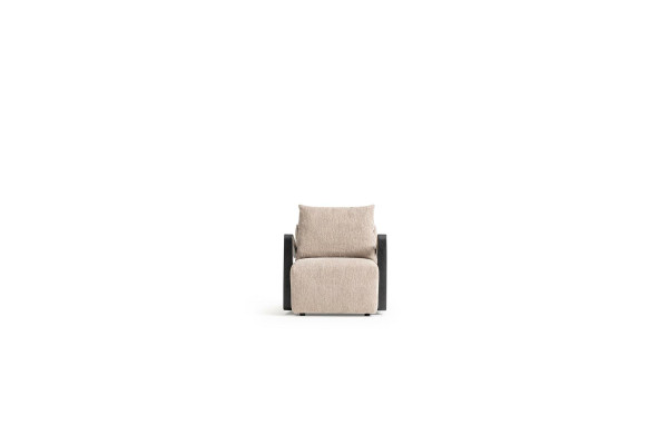 Sessel Polster 1 Sitz Designer Textil Wohnzimmer Stil Modern Neu