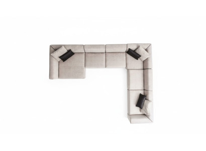 Luxus Ecksofa U-Form Wohnzimmerset Modern Wohnzimmer Polstersofa Neu