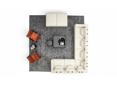 Sofagarnitur L-Form Designer Polstersofa Design Sessel Polstermöbel Ecksofa