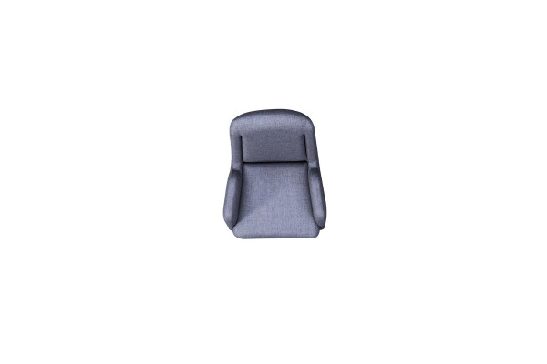 Designer Grauer Sessel Luxus 1 Sitzer Polstersessel Textil Polstersessel
