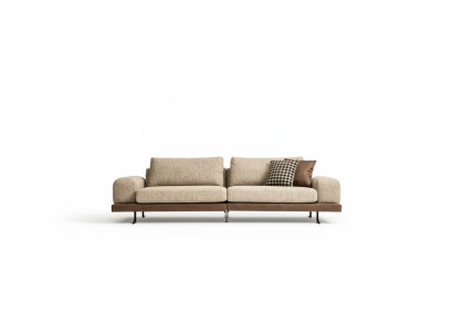 Beiges Sofa Luxus Dreisitzer Moderner Stil Wohnzimmer Couch Polstermöbel