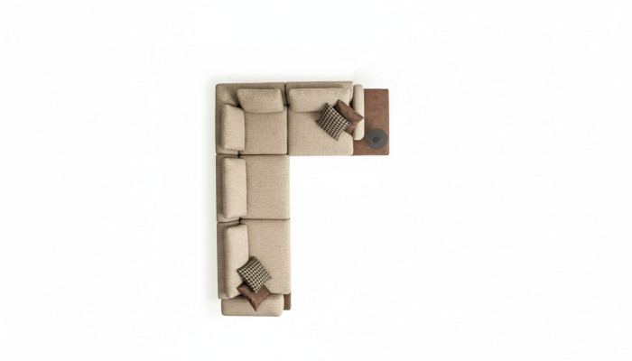 L-Form Sofa mit Ablageflächen Wohnzimmermöbel Couch Sofas Polstermöbel