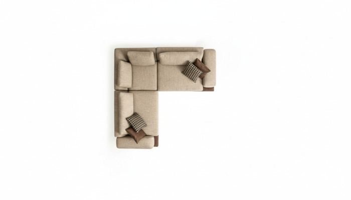 Modernes Ecksofa L-Form Wohnzimmermöbel Eckcouch Sofas Textil Möbel Neu