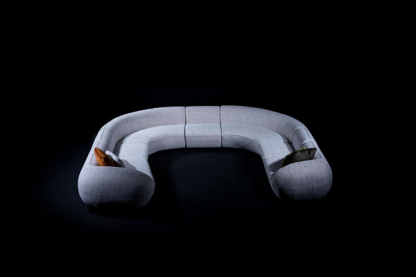 Wohnlandschaft Sitzlandschaft Ecksofa Beige Sofa Moderne Möbel Couch