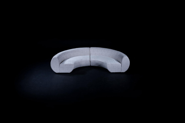 Halbrundes Polstersofa U-Form Couch Wohnzimmer Einrichtung Modern Sofa