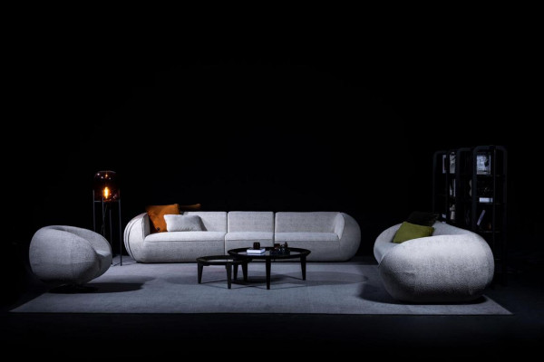 Sofa-Set Wohnzimmermöbel Fünfsitzer Viersitzer Sessel Set Designer Möbel