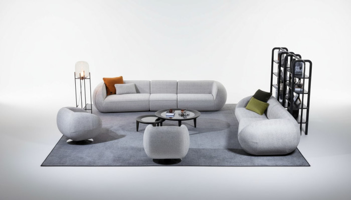 Sofa-Set Wohnzimmermöbel Fünfsitzer Viersitzer Sessel Set Designer Möbel