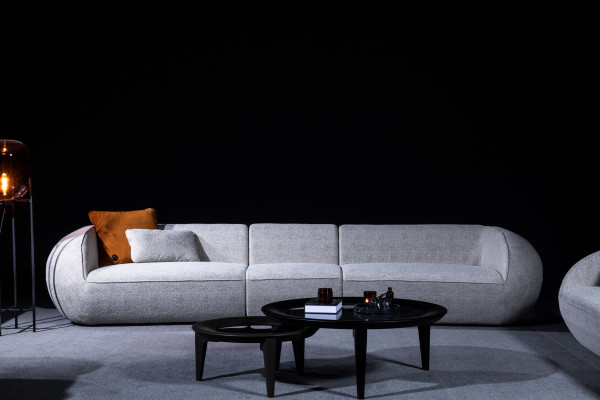 Wohnzimmermöbel Set Fünfsitzer Sessel Polstermöbel Sofa Möbel Design 2tlg
