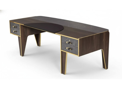 Schreibtisch Mit Schubladen Arbeitszimmermöbel Tisch Luxus Office 220x95