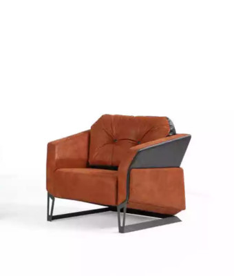 Moderne Sofagarnitur Arbeitszimmermöbel Dreisitzer Büro Sessel Textil 3+1