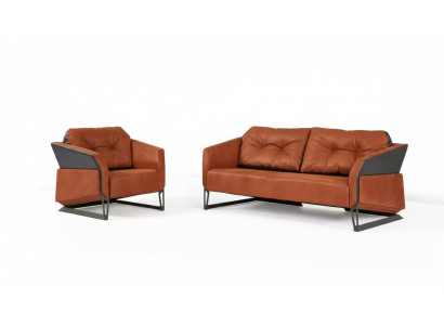 Moderne Sofagarnitur Arbeitszimmermöbel Dreisitzer Büro Sessel Textil 3+1