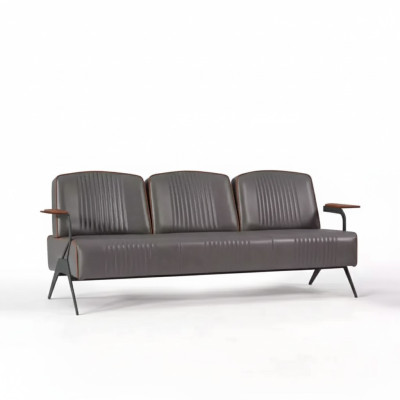 Sofa Couch Dreisitzer Arbeitzimmer Büro Einrichtung Polstersofa 3 Sitzer