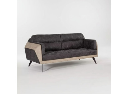 Grauer Luxus Dreisitzer Arbeitszimmer Sitzer Moderne Office Möbel Couch