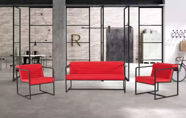 Modern Sofa Couch 2 Sitzer Arbeitzimmer Luxus Stil Polstersofa Neu