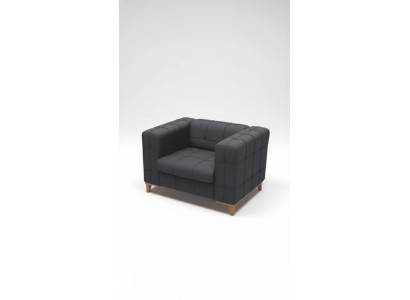Sessel Schwarz Sitz Arbeitzimmer Modern Designer Polstersessel Neu