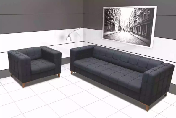 Moderner Dreisitzer Luxus Arbeitszimmermöbel Stilvolle Couch Wohnzimmer